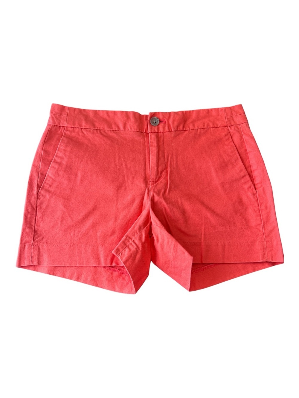 Banana Republic Hampton Fit Women Coral Cotton Blend Shorts Size 0